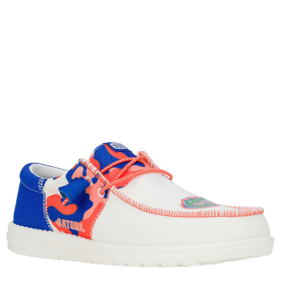 NEW HEY DUDE Mens Size 10 University Of Florida Gators Wally Tri Slip-On Shoes